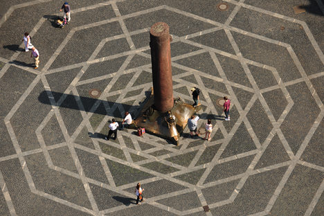 Heunensäule aus der Luft