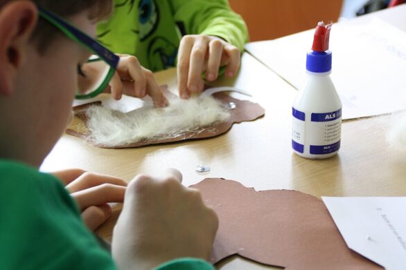 Kinder im Naturhistorischen Museum