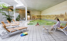 Wellness-Bereich mit Schwimmbad und Liegen