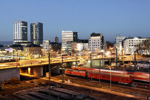 Hauptbahnhof Brücke Nacht